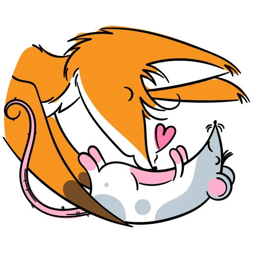 💋 Стикер «drekhann лиски-крыски» для Telegram