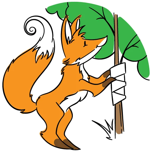 🌳 Стикер «drekhann лиски-крыски» для Telegram