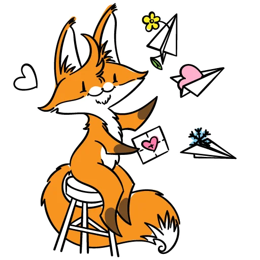 ❤️ Стикер «drekhann лиски-крыски» для Telegram