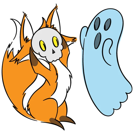 👻 Стикер «drekhann лиски-крыски» для Telegram