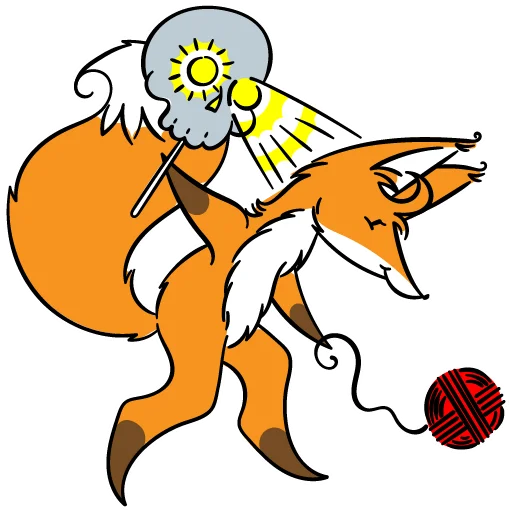 🧶 Стикер «drekhann лиски-крыски» для Telegram