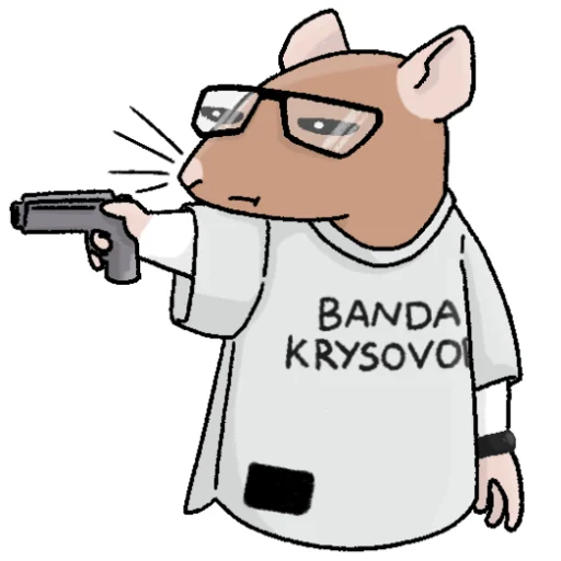 💣 Стикер «Будни крысовода» для Telegram