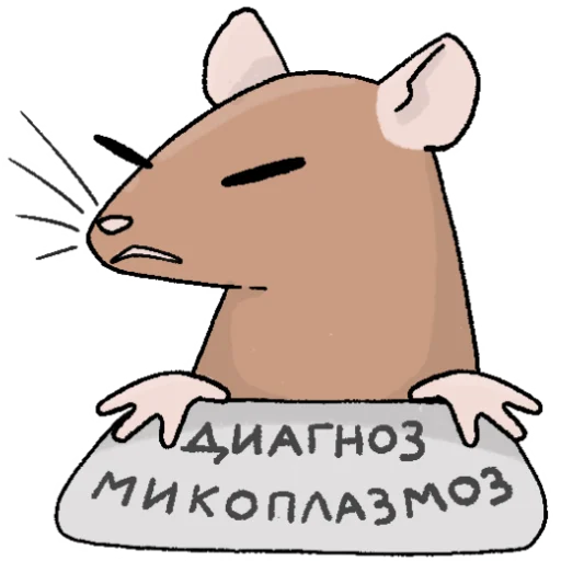 🐁 Стикер «Будни крысовода» для Telegram