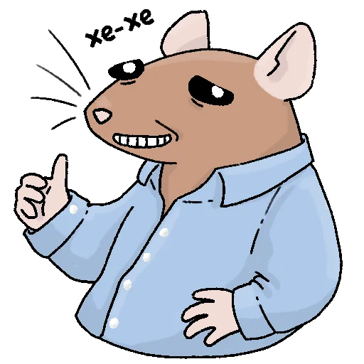 👌 Стикер «Будни крысовода» для Telegram