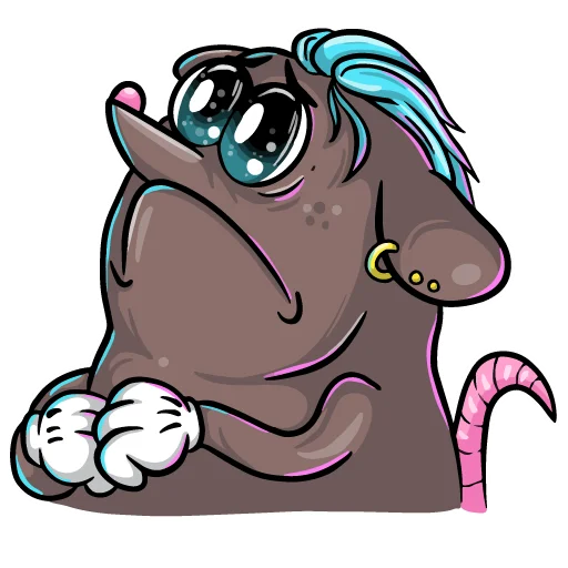 🥺 Стикер «КрысыПанкеры» для Telegram