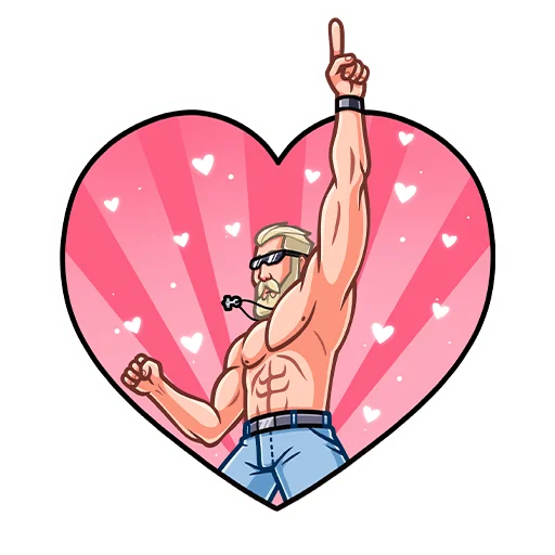 ❤️ Стикер «Рейв» для Telegram