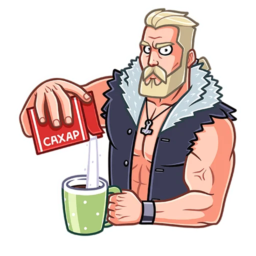 ☕️ Стикер «Рейв» для Telegram
