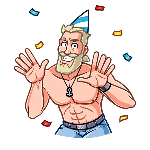 🥳 Стикер «Рейв» для Telegram