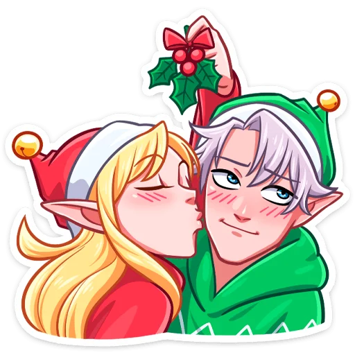 😘 Стикер «Рей и Эвер» для Telegram