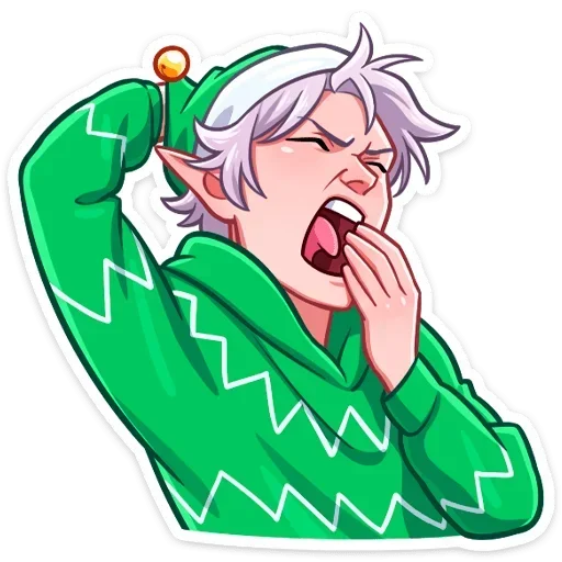 😴 Стикер «Рей и Эвер на каникулах» для Telegram