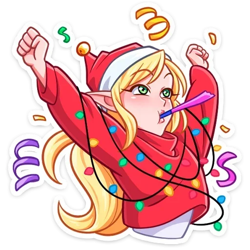 🥳 Стикер «Рей и Эвер на каникулах» для Telegram