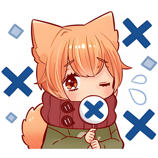 🙅‍♂ Стикер «Рыжий котенок» для Telegram