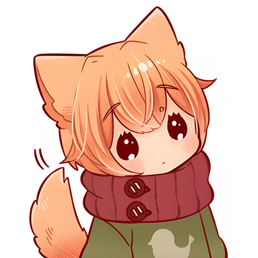 🥺 Стикер «Рыжий котенок» для Telegram