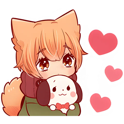 🥰 Стикер «Рыжий котенок» для Telegram