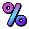 🔥 Эмодзи «Фиолетовый градиент, иконки таблички» для Telegram