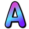 Эмодзи «Фиолетовый градиент, иконки таблички» для Telegram — обложка