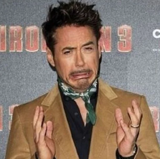 😖 Стикер «Robert Downey Jr.» для Telegram
