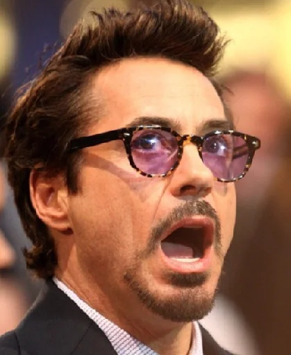 😨 Стикер «Robert Downey Jr.» для Telegram