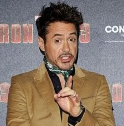 🤫 Стикер «Robert Downey Jr.» для Telegram
