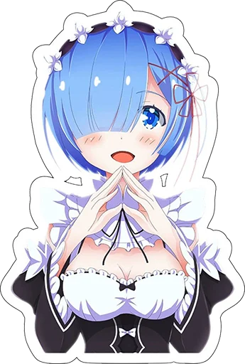 😃 Стикер «Rem из ReZero» для Telegram