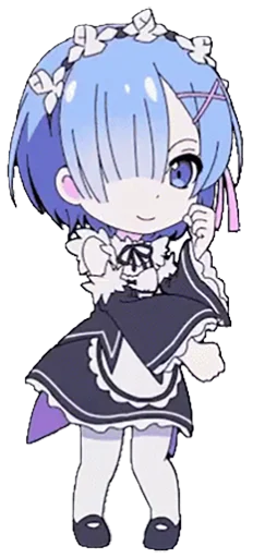 🙂 Стикер «Rem из ReZero» для Telegram