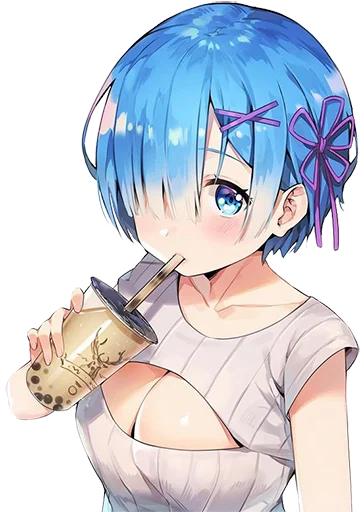 ☺️ Стикер «Rem из ReZero» для Telegram
