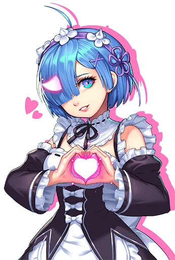 ☺️ Стикер «Rem из ReZero» для Telegram