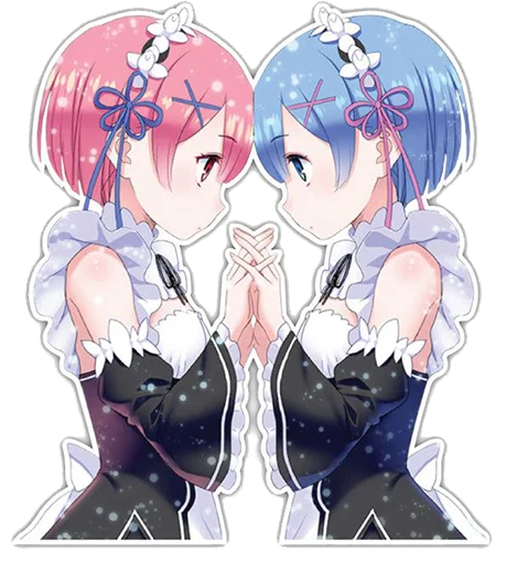 🤗 Стикер «Rem из ReZero» для Telegram
