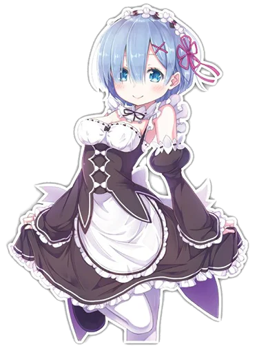 😊 Стикер «Rem из ReZero» для Telegram