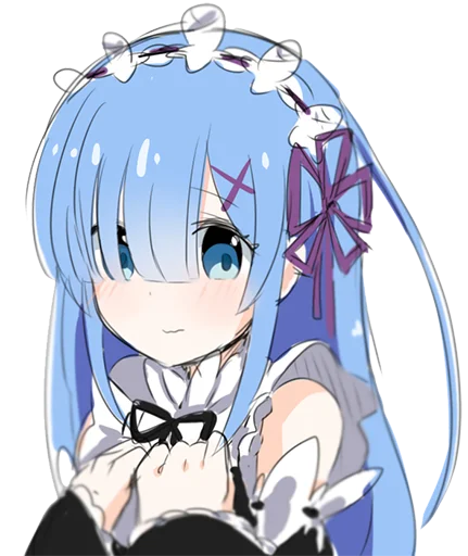 ☺️ Стикер «Rem из ReZero» для Telegram