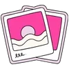 Стикер 55 Pink icons