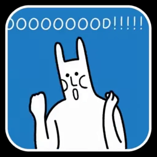 👍 Стикер «Realistic Rabbit» для Telegram