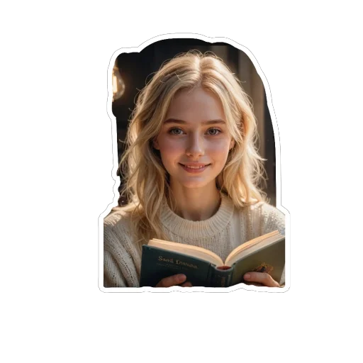 📖 Стикер «Real life» для Telegram