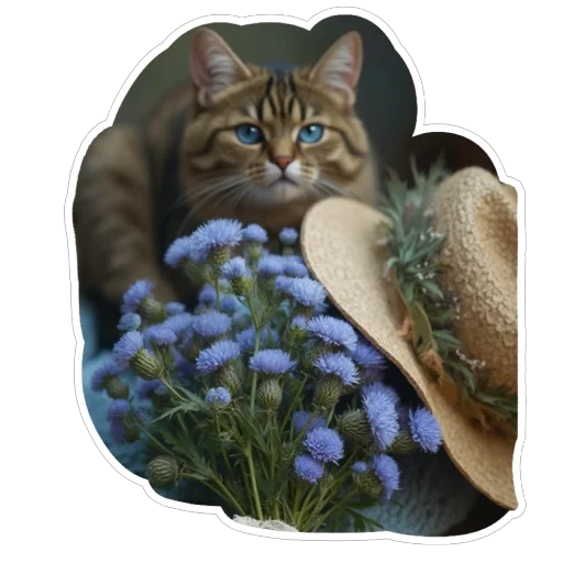 🐱 Стикер «Real life» для Telegram