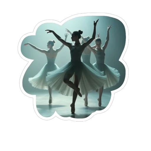 🩰 Стикер «Real life» для Telegram