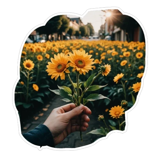 💐 Стикер «Real life» для Telegram