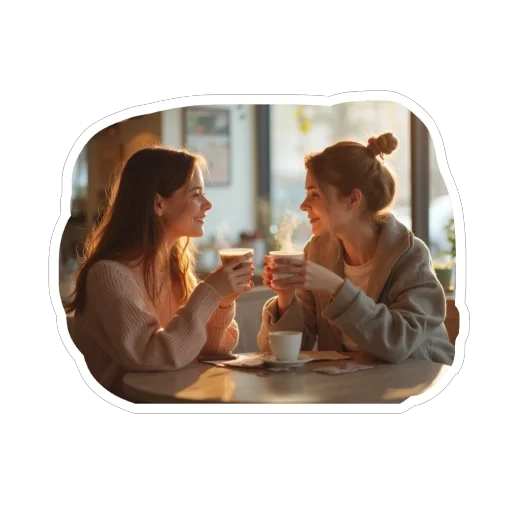 ☕️ Стикер «Real life» для Telegram