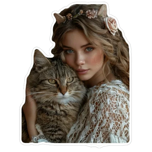 🐱 Стикер «Real life» для Telegram