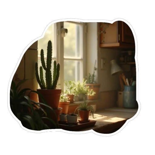 🌵 Стикер «Real life» для Telegram