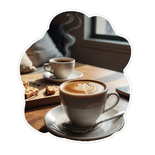 ☕️ Стикер «Real life» для Telegram
