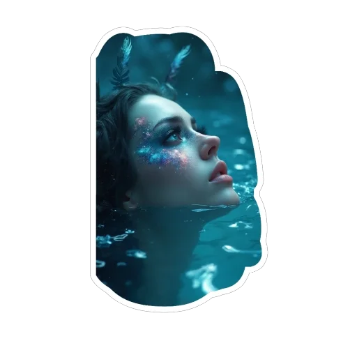 🌊 Стикер «Real life» для Telegram