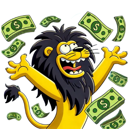 🤑 Стикер «real lions app» для Telegram