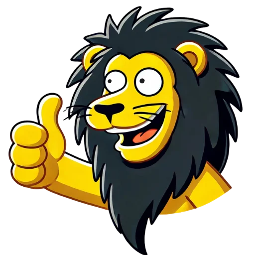 👍 Стикер «real lions app» для Telegram