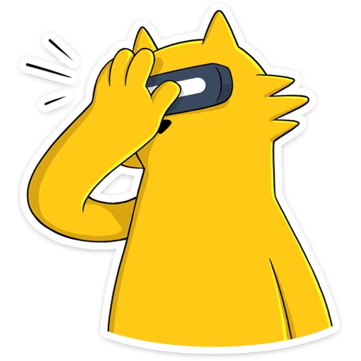 🤦‍♂️ Стикер «Реалмяу» для Telegram