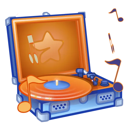 🎵 Эмодзи «Record Player» для Telegram
