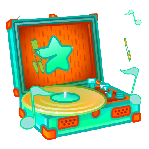 🎵 Эмодзи «Record Player» для Telegram