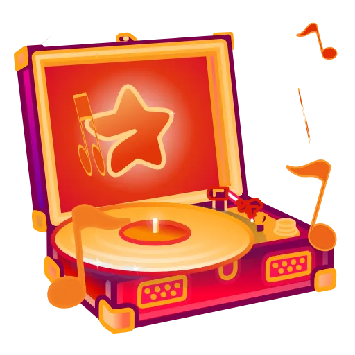 🎵 Эмодзи «Record Player» для Telegram