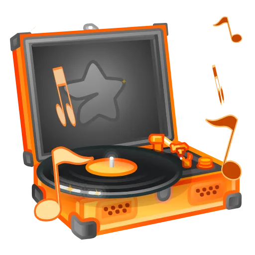 🎵 Эмодзи «Record Player» для Telegram