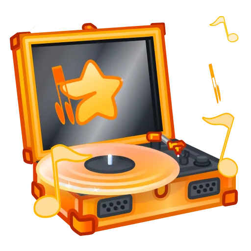 🎵 Эмодзи «Record Player» для Telegram