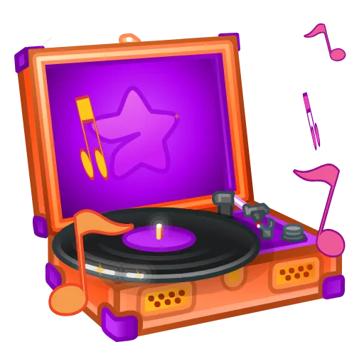Стикерпак Record Player для Telegram